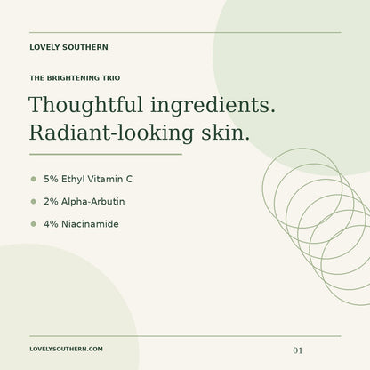 Lovely Southern ingredient and routine graphic
